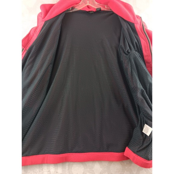 Descente Sweater Mens XXXL Red Fleece Full Zip Sweatshirt Lined - Picture 8 of 9